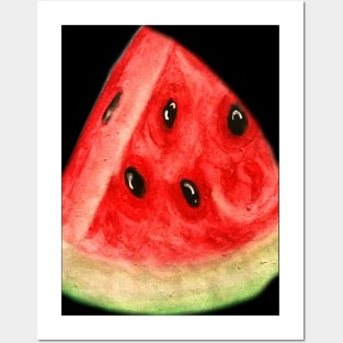 Watermelon watercolor design Posters and Art